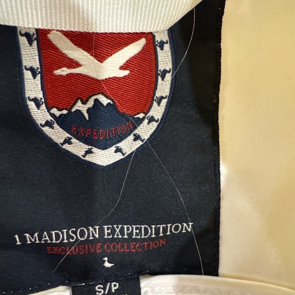 Lightweight fitted cream/black trim jacket size S - Picture 4 of 4